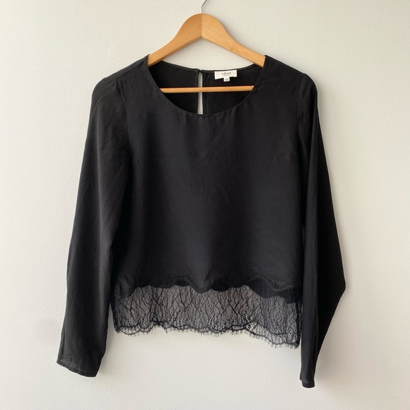 Wilfred 100% Silk Black Blouse, Size S - Picture 9 of 11